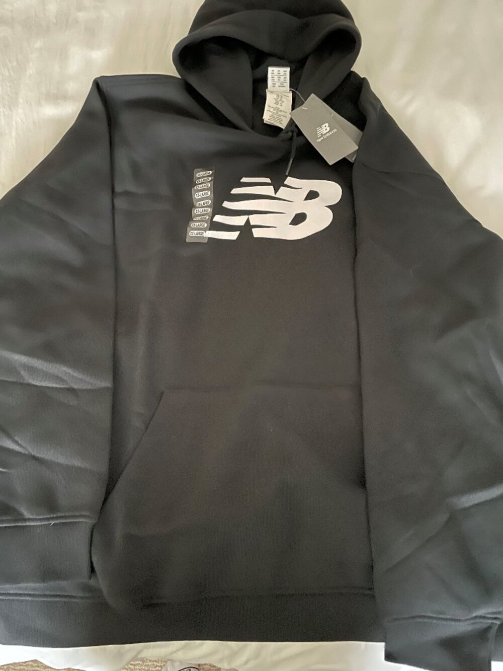 NEW Mens Black New Balance Hoodie
